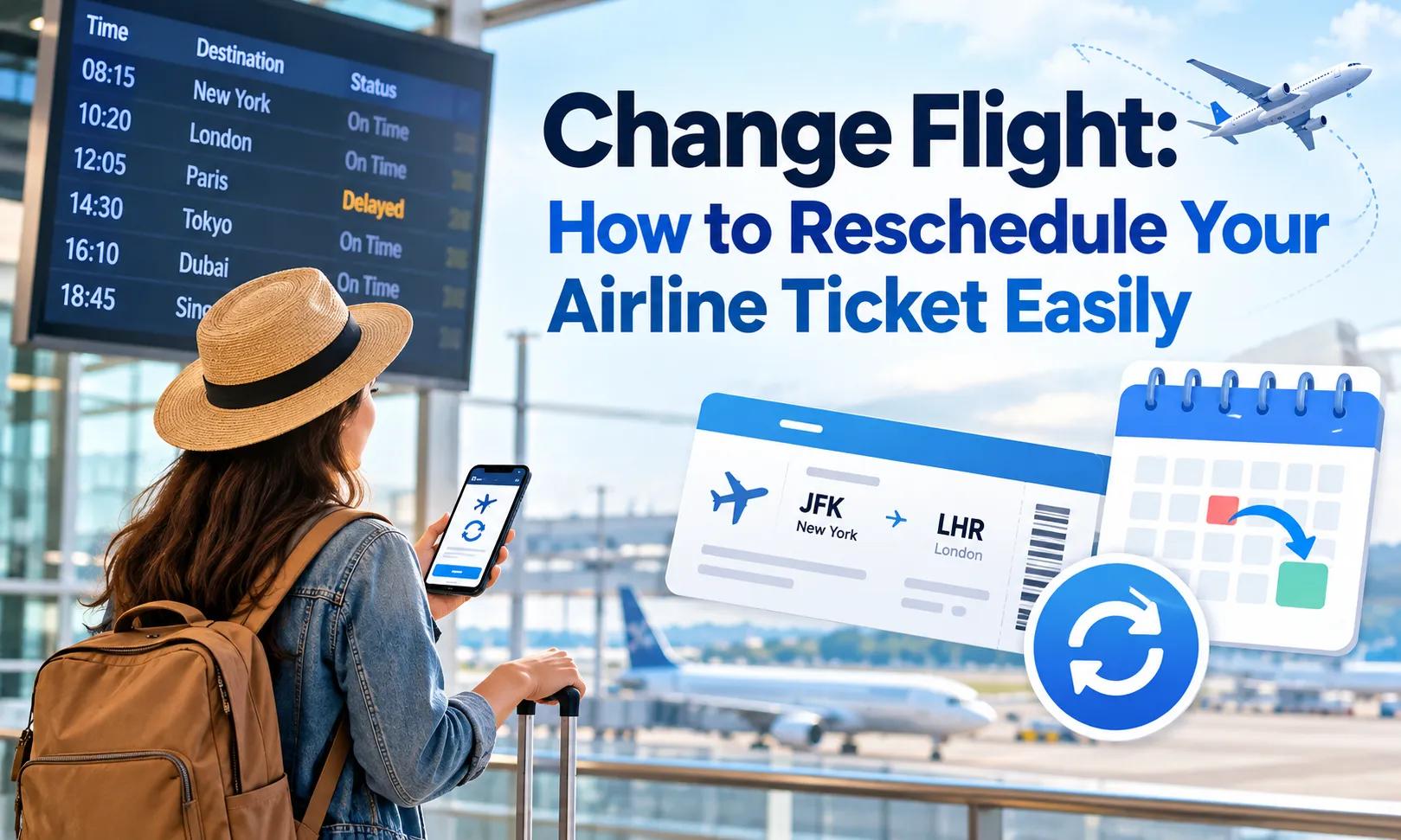Change Flight: How to Reschedule Your Airline Ticket Easily